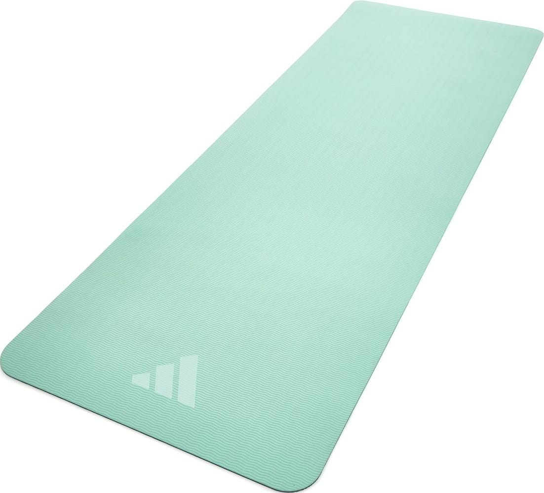 Килимок для йоги Adidas Double Sided Yoga Mat ментоловий, сірий 176 х 61 х 0,6 см (ADYG-10400BLM-NL) — фото 4