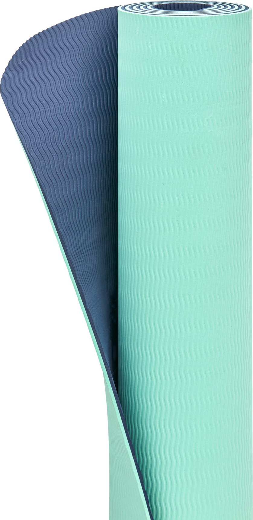 Килимок для йоги Adidas Double Sided Yoga Mat ментоловий, сірий 176 х 61 х 0,6 см (ADYG-10400BLM-NL) — фото 8