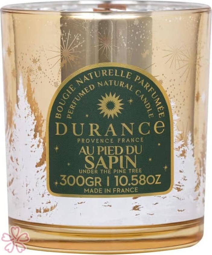 Свеча парфюмированная Durance Candle Wooden Wick 300 г Біля підніжжя ялинки — фото 3