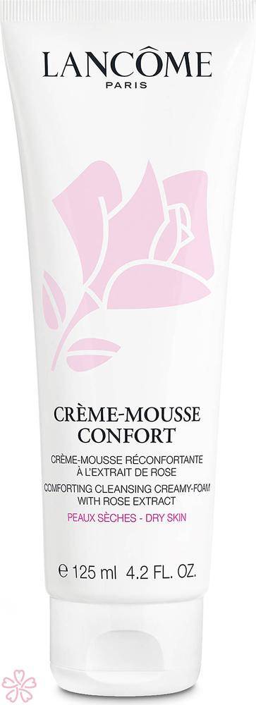 Заспокійлива крем-піна, що очищає, для сухої шкіри Lancome Creme Mousse Confort Creamy Foaming Cleanser 125 мл — фото 1