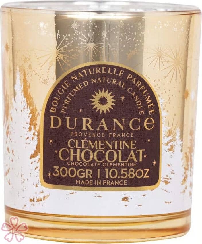 Свеча парфюмированная Durance Candle Wooden Wick 300 г "Клементина" з шоколадом — фото 3