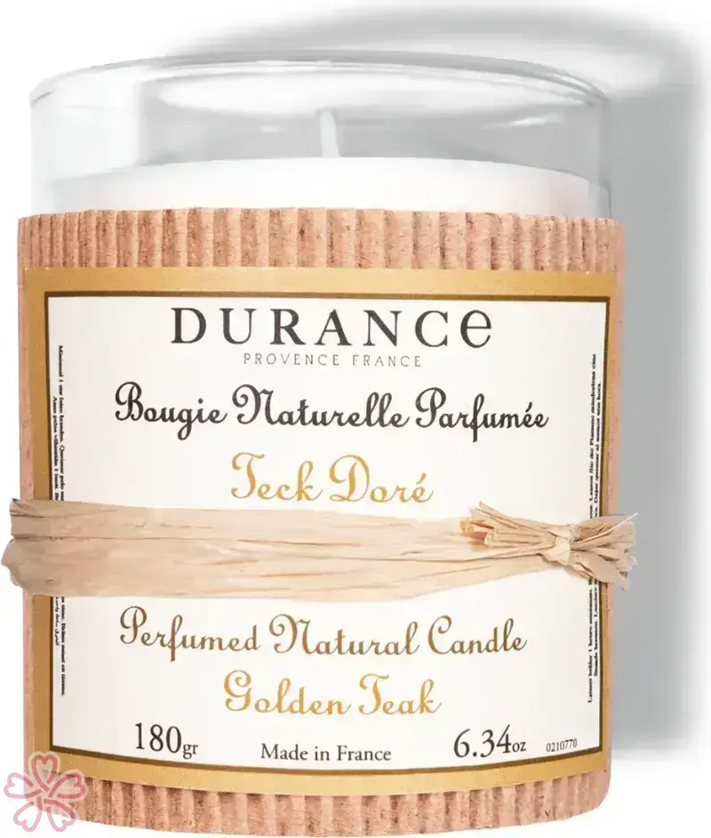 Парфюмированная свеча Durance Perfumed Handcraft Candle 180 г Золотий тик — фото 3