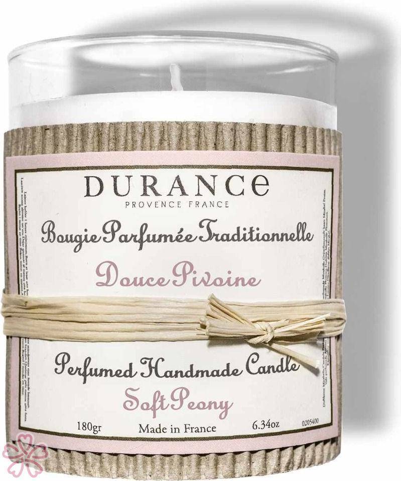 Парфюмированная свеча Durance Perfumed Handcraft Candle 180 г Ніжна півонія — фото 3