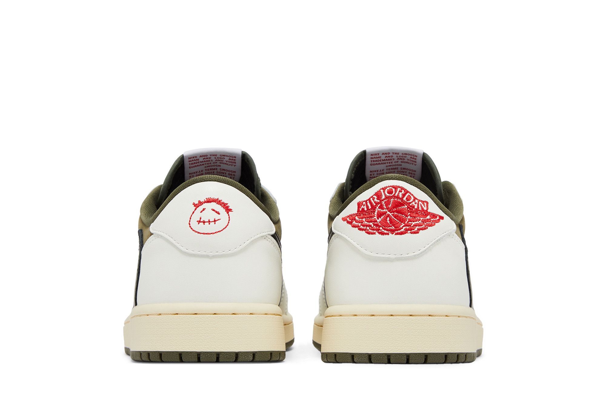 Кросівки чоловічі Nike Travis Scott x Air Jordan 1 Retro Low OG SP 'Reverse Olive / Medium Olive' — фото 6