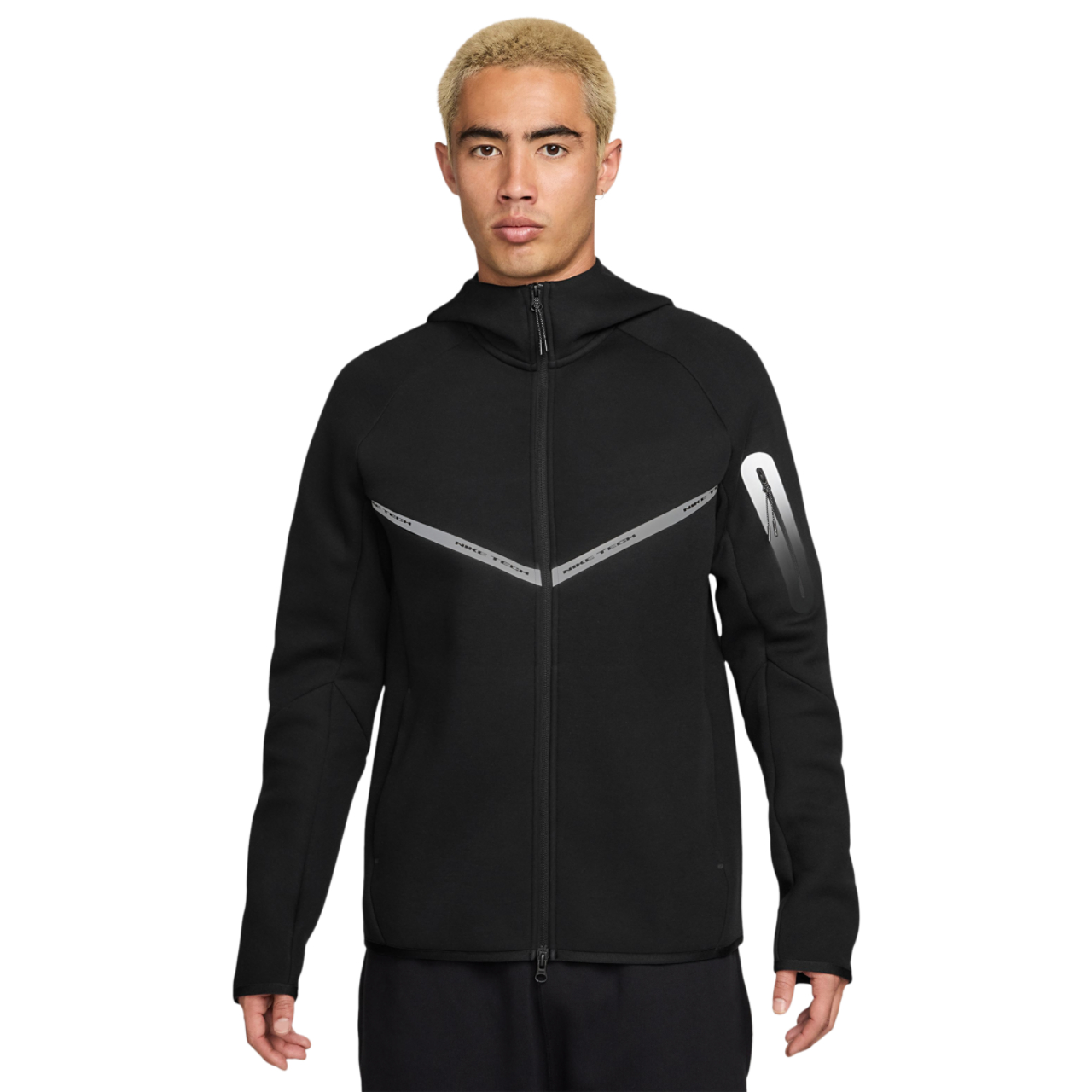 Кофта Nike Tech Fleece Black Reflective — фото 1