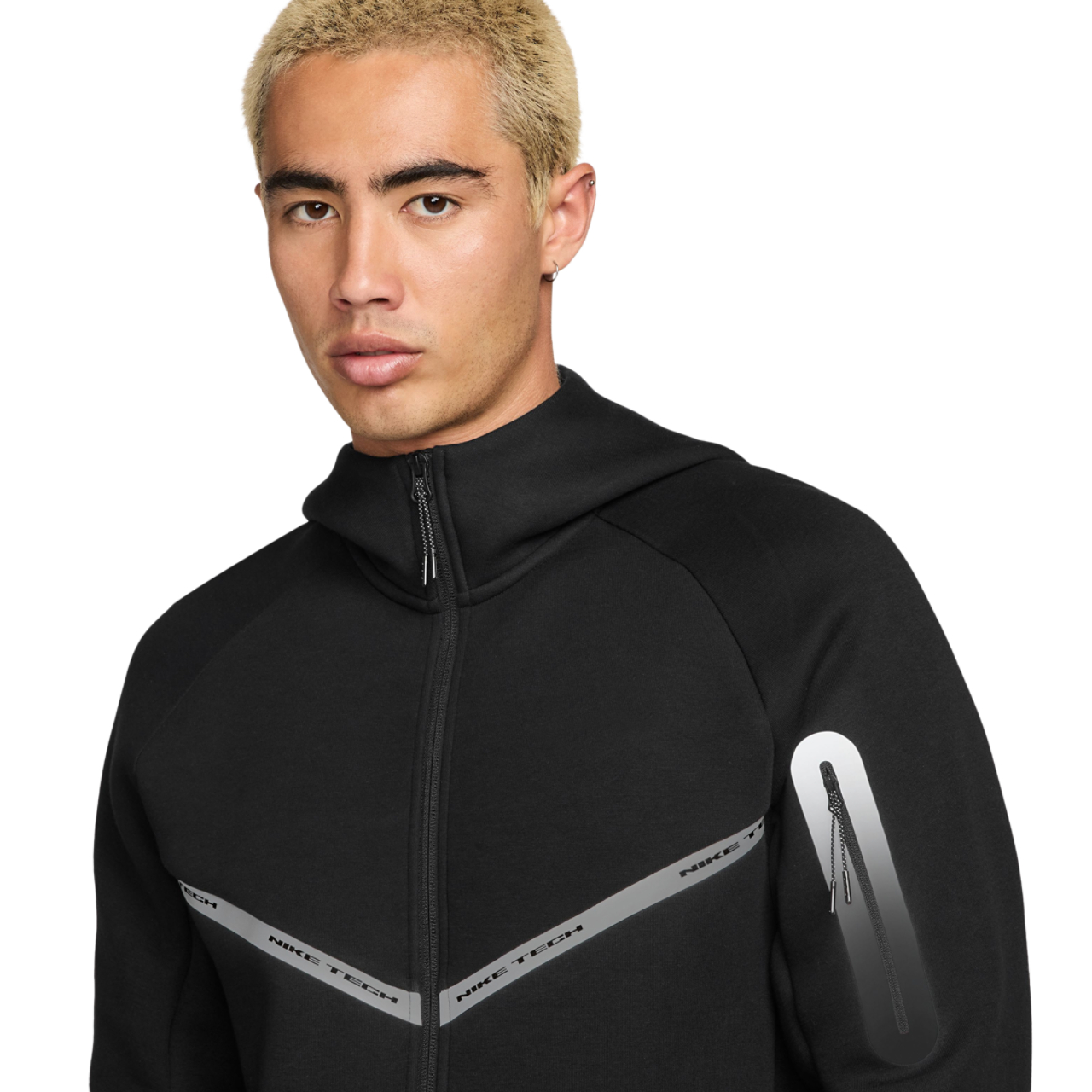 Кофта Nike Tech Fleece Black Reflective — фото 4