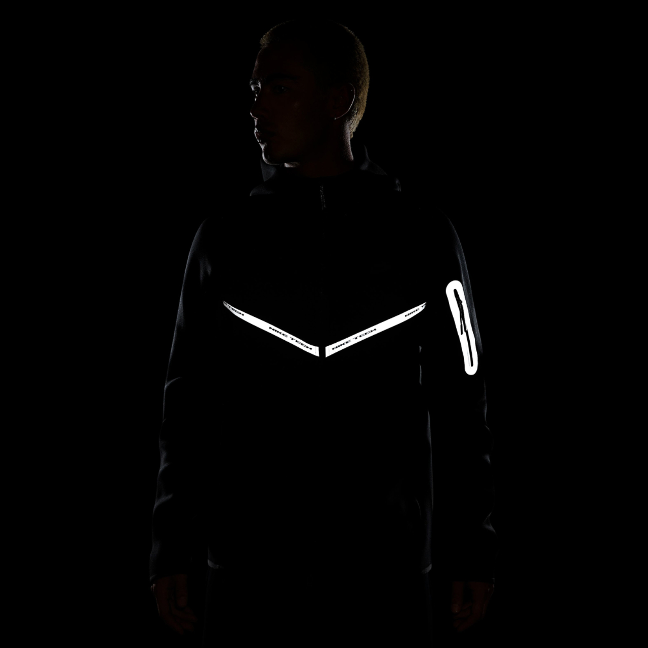 Кофта Nike Tech Fleece Black Reflective — фото 5
