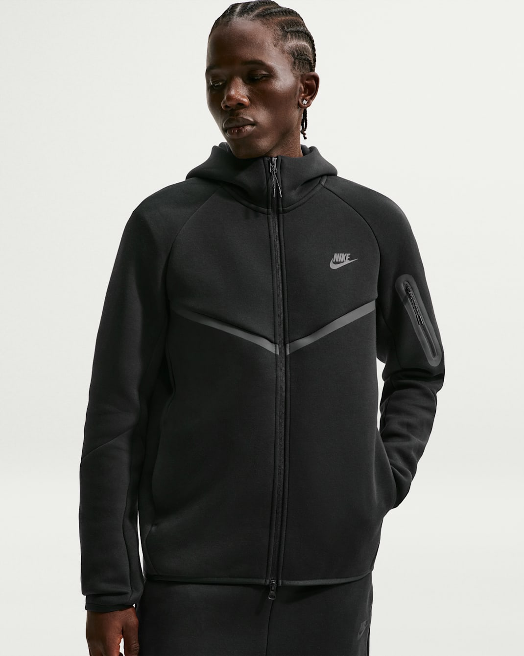 Кофта чоловіча Nike Sportswear Tech Fleece Windrunner Full-Zip Hoodie (FB7921-010) — фото 3
