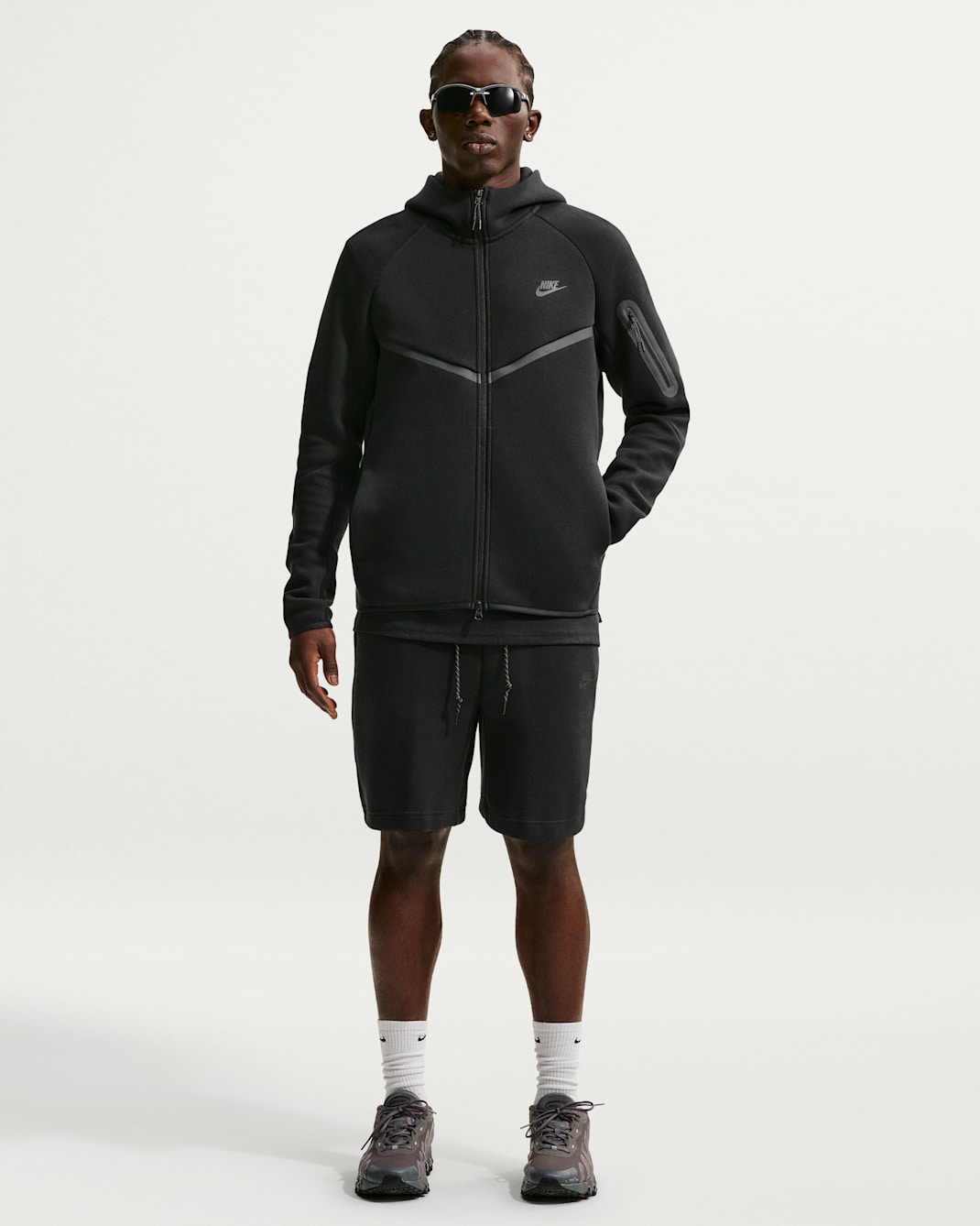 Кофта чоловіча Nike Sportswear Tech Fleece Windrunner Full-Zip Hoodie (FB7921-010) — фото 6
