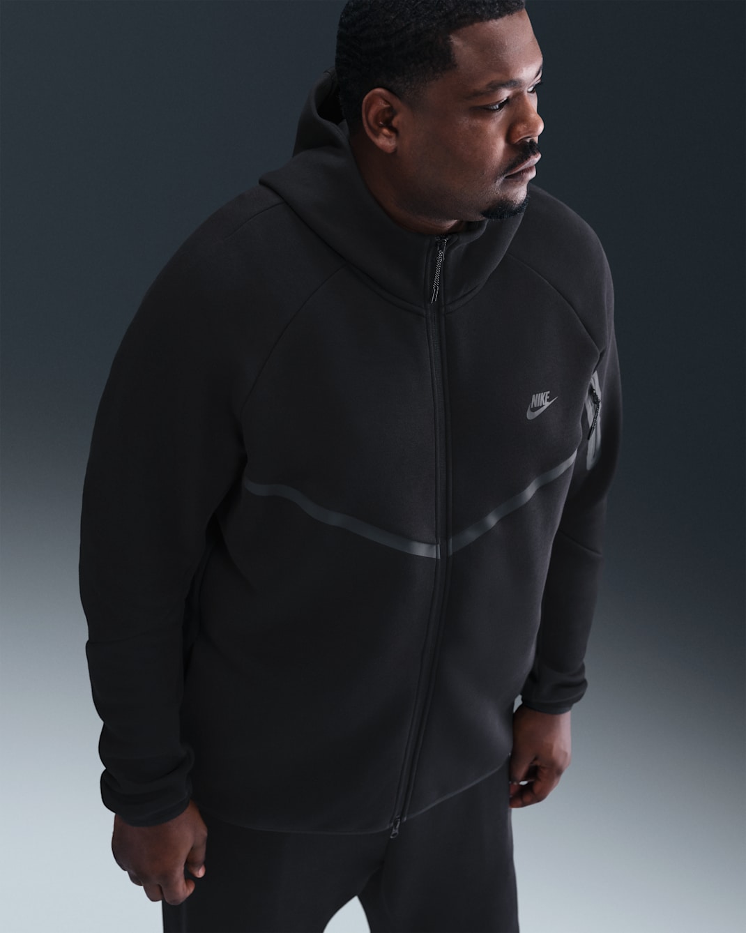 Кофта чоловіча Nike Sportswear Tech Fleece Windrunner Full-Zip Hoodie (FB7921-010) — фото 7