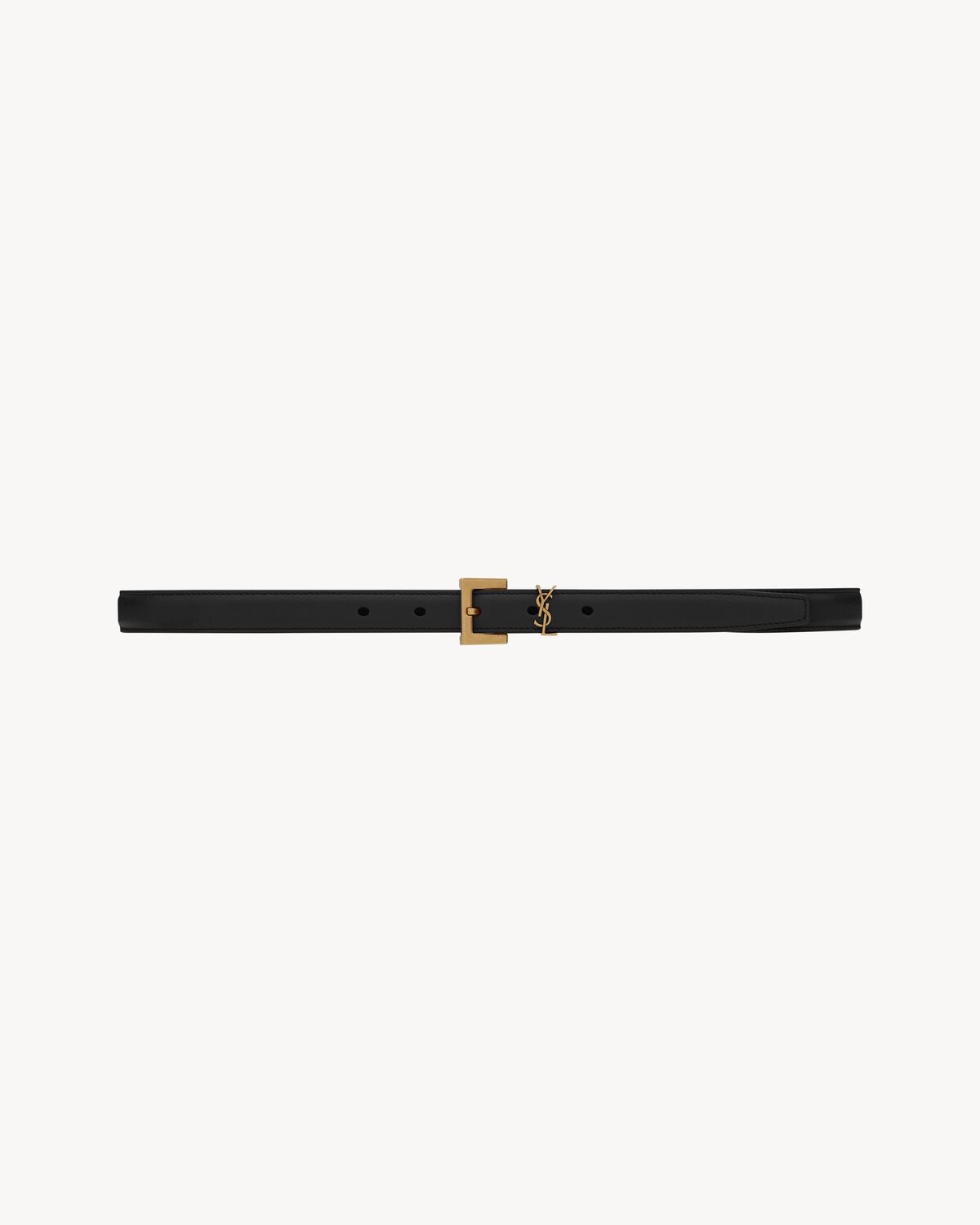 CASSANDRE belt in grained lambskin BLACK — фото 1