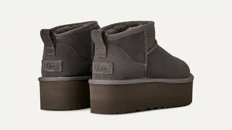 Жіноче взуття UGG UGG Classic Ultra Mini Platform Boot Charcoal — фото 7