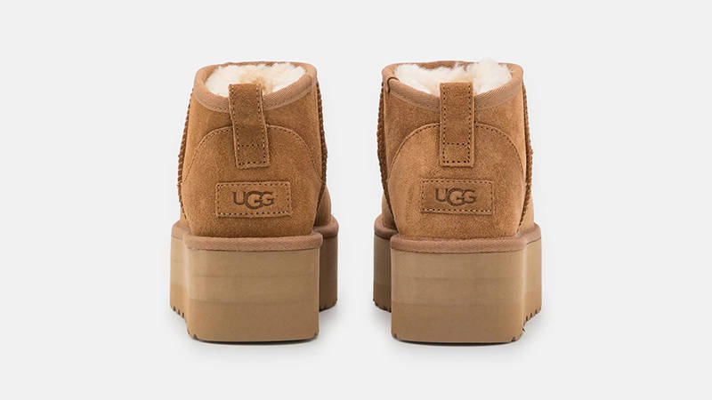 UGG Wmns Classic Ultra Mini Platform Boot 'Chestnut' — фото 7