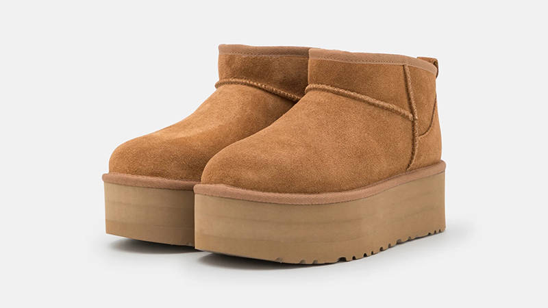 UGG Wmns Classic Ultra Mini Platform Boot 'Chestnut' — фото 5