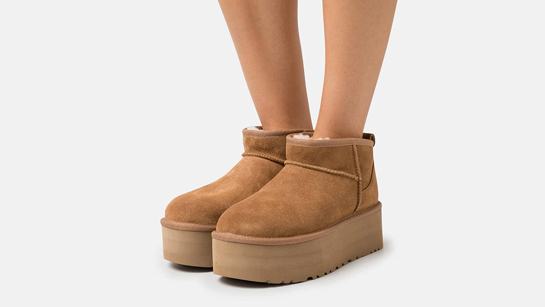 UGG Wmns Classic Ultra Mini Platform Boot 'Chestnut' — фото 4