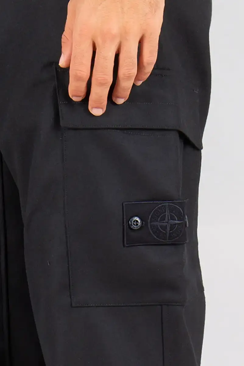 Штани Stone Island (Ghost Piece Wool-Nylon, Navy Blue) — фото 6