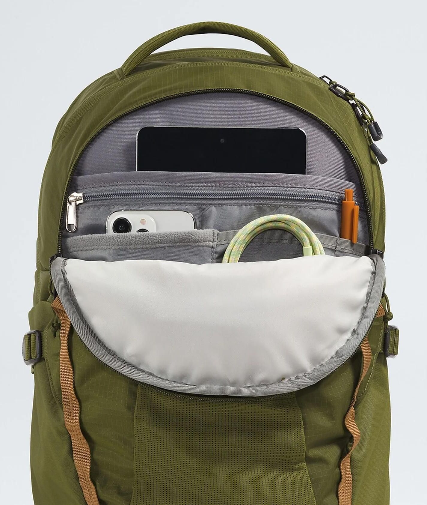 The North Face Recon Backpack Asphalt Grey Li Forest Olive/Utility Brown — фото 9