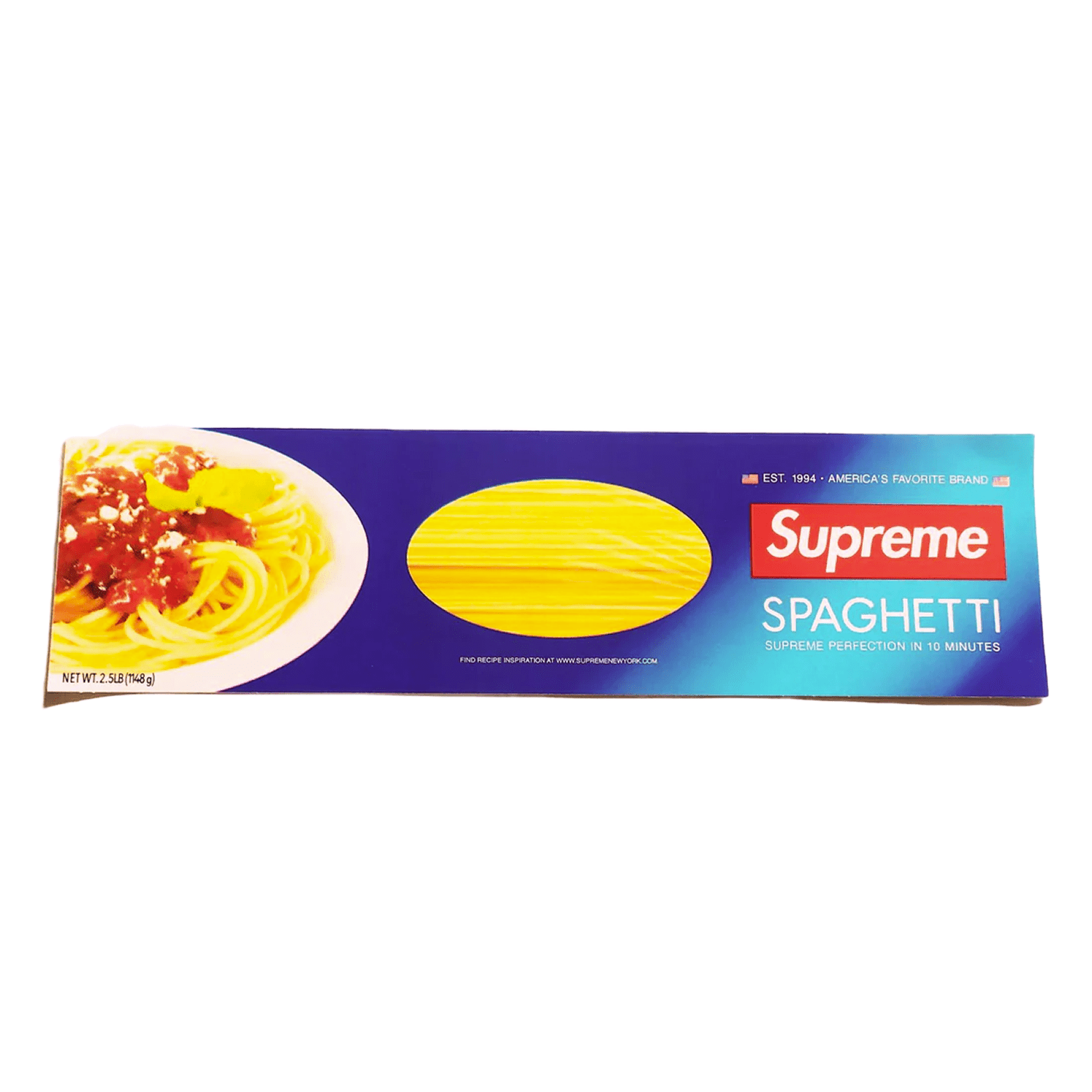 Стікер Supreme Spaghetti Sticker (FW21) — фото 1