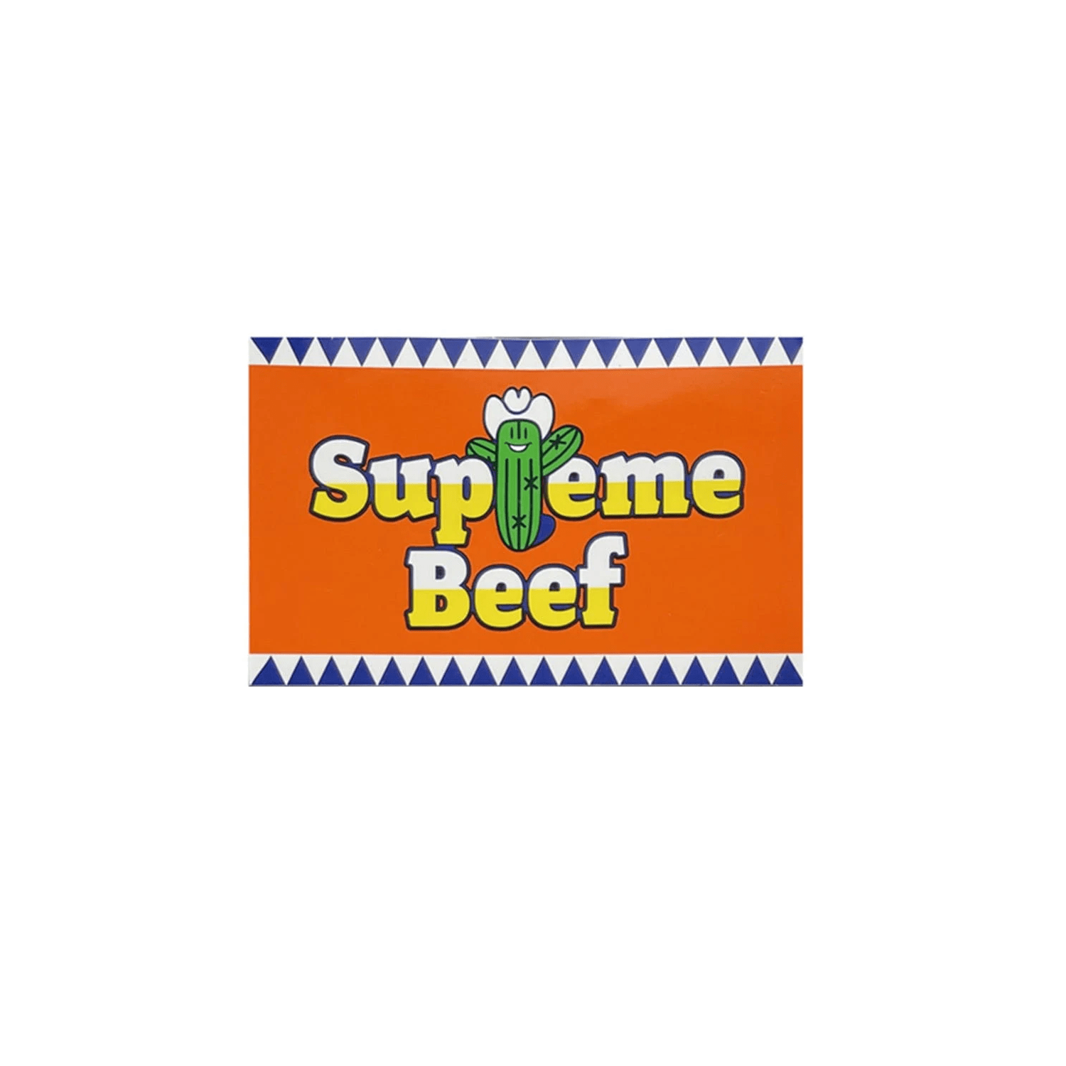 Стікер Supreme 'Supreme Beef' Orange Sticker (SS25) — фото 1