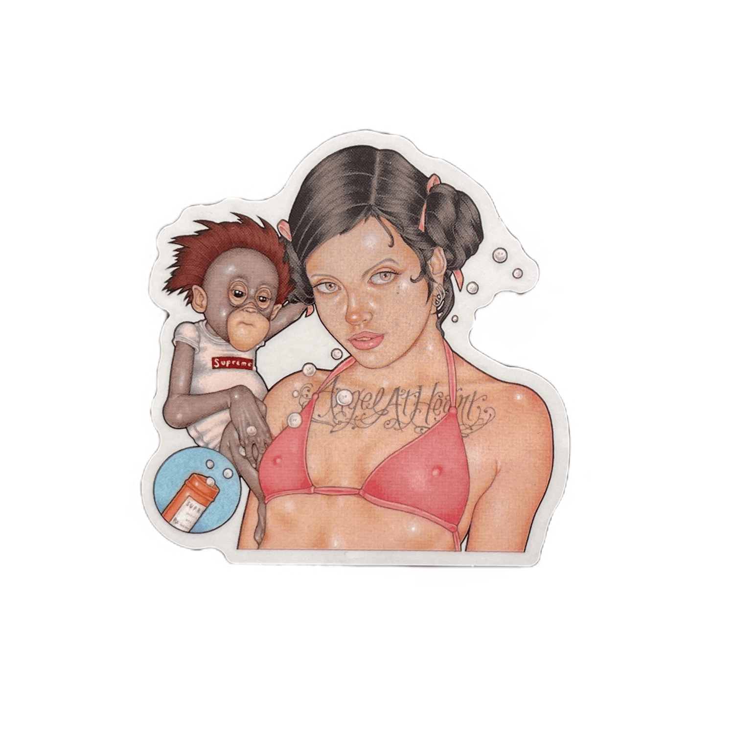 Стікер Supreme Angel Monkey Multicolor Sticker (FW25) — фото 1
