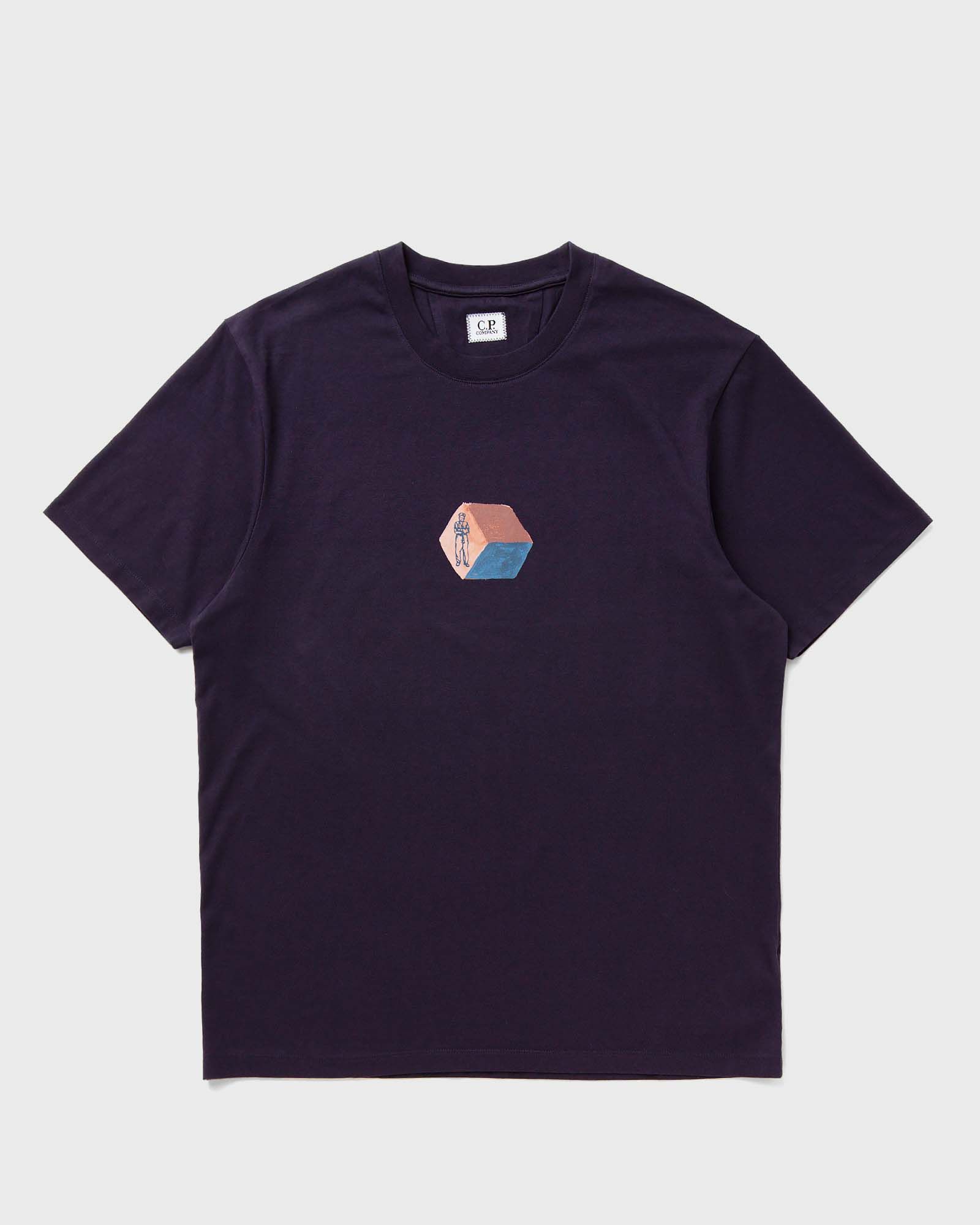 Футболка C.P. Company 30/1 Jersey Logo Graphics Purple Dove — фото 1
