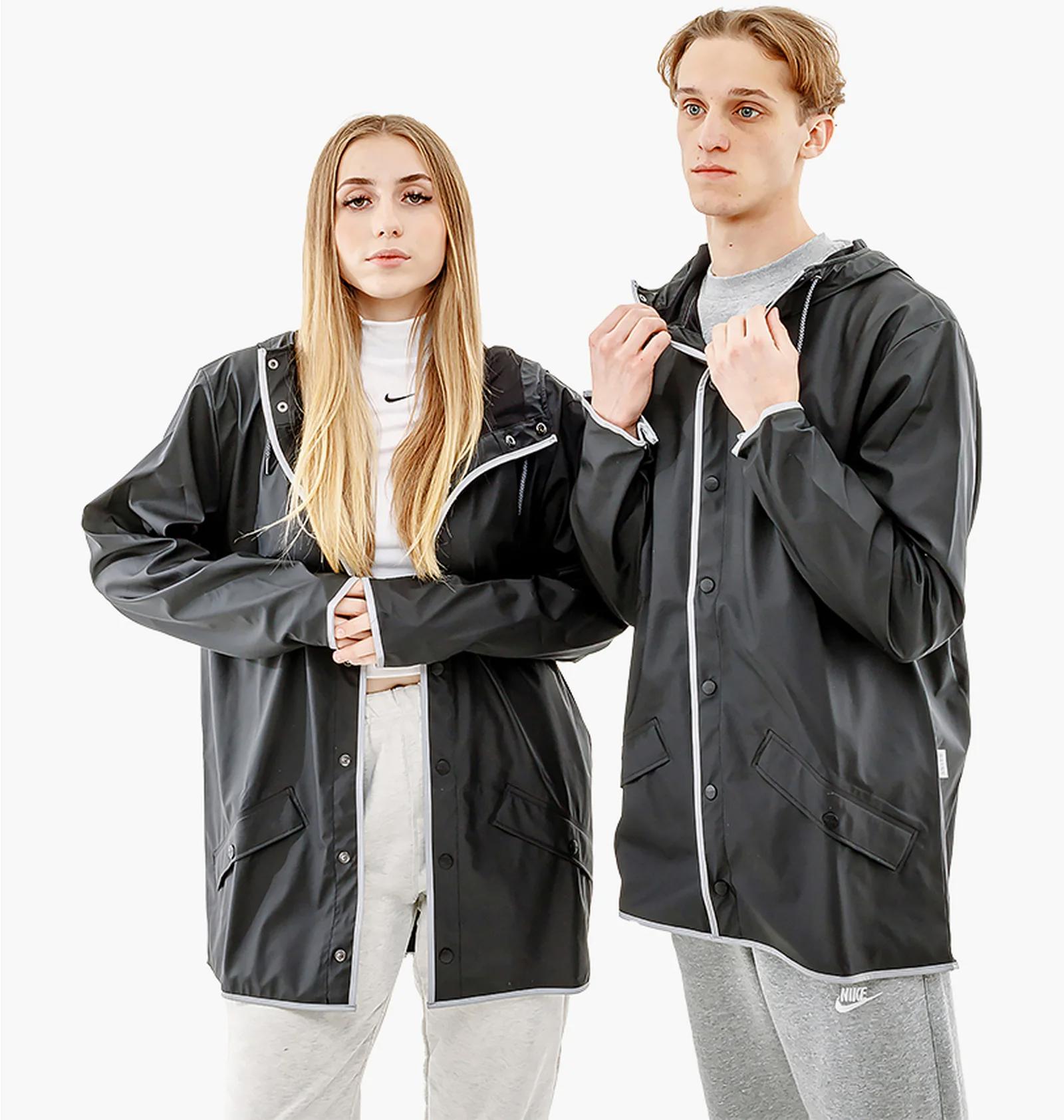 Куртка чоловіча Rains Black Reflective Relaxed (1201-BLACKREFLECTIVE) — фото 1