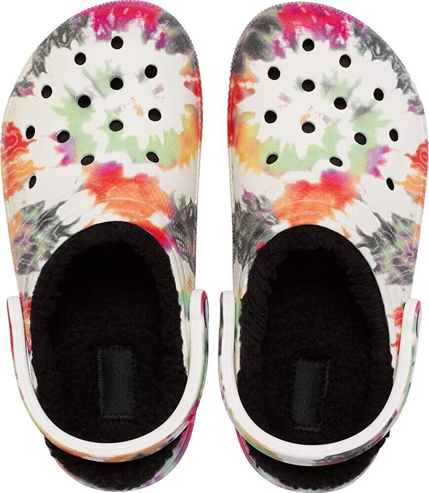 Тапочки унісекс Crocs Classic Lined Tie-Dye Clog Multi (206341-0C4) — фото 4
