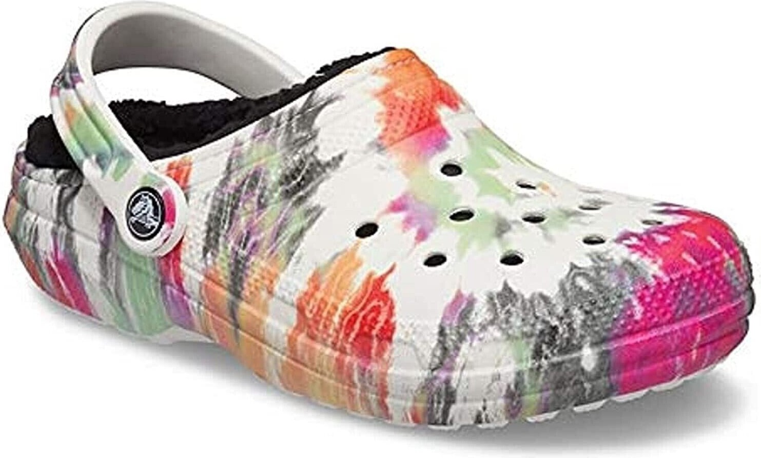 Тапочки унісекс Crocs Classic Lined Tie-Dye Clog Multi (206341-0C4) — фото 5