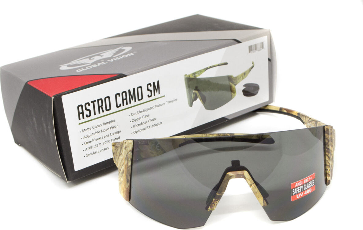 Очки защитные Global Vision Astro Camo (gray), серые в камуфлированной оправе (с возможностью установки диоптрической вставки) — фото 10