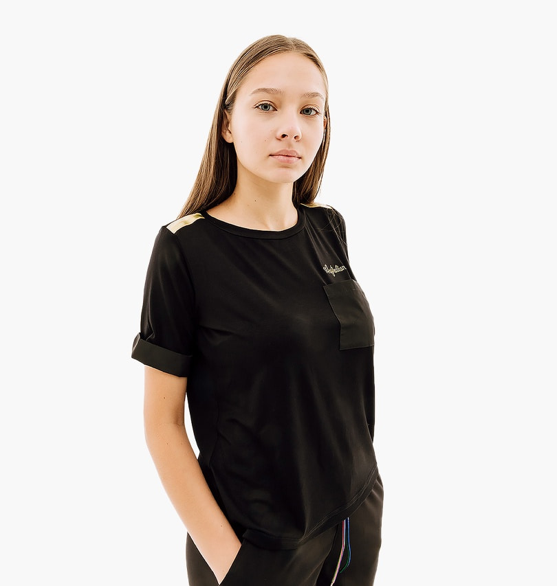 Футболка жіноча Australian Gold Tape Jersey V Tee Black (LSDTS0028-003) — фото 2