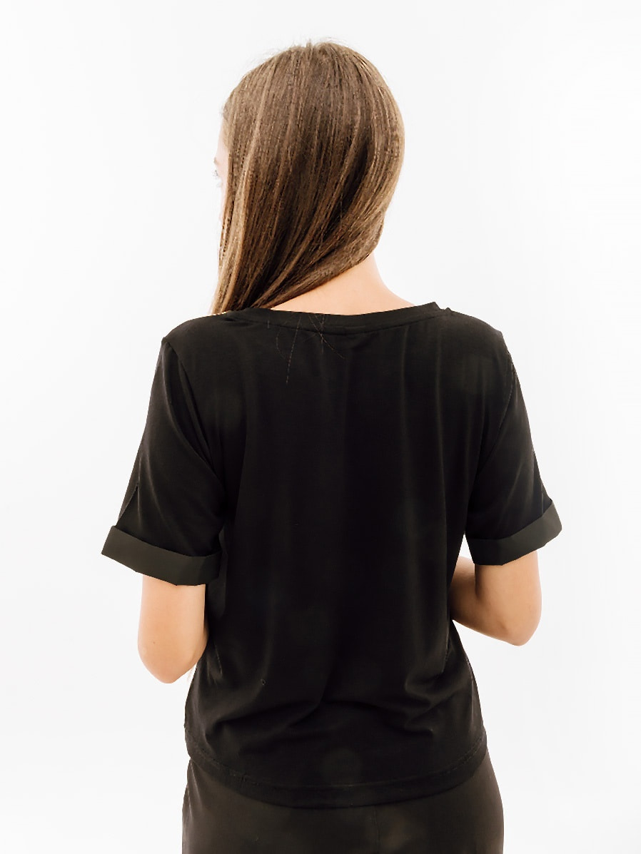 Футболка жіноча Australian Gold Tape Jersey V Tee Black (LSDTS0028-003) — фото 3
