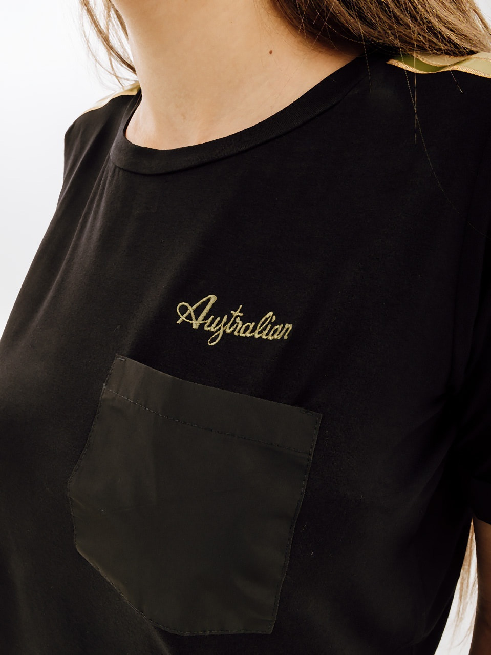 Футболка жіноча Australian Gold Tape Jersey V Tee Black (LSDTS0028-003) — фото 4