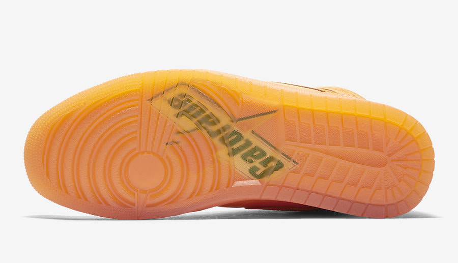 Кросівки Jordan 1 Gatorade Orange Peel — фото 6