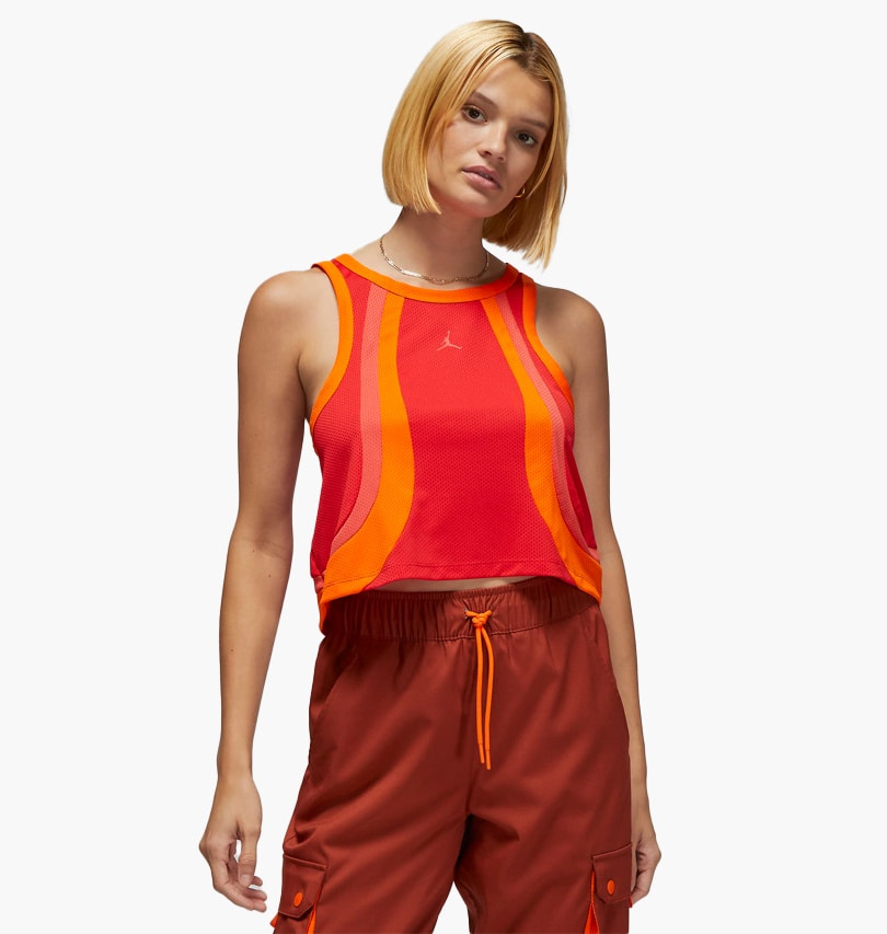 Майка жіноча Jordan Sport Womens Mesh Tank Orange (DQ4433-612) — фото 1