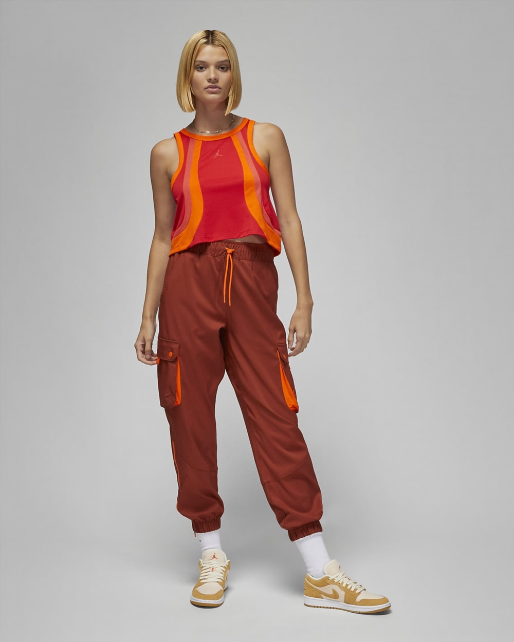 Майка жіноча Jordan Sport Womens Mesh Tank Orange (DQ4433-612) — фото 6