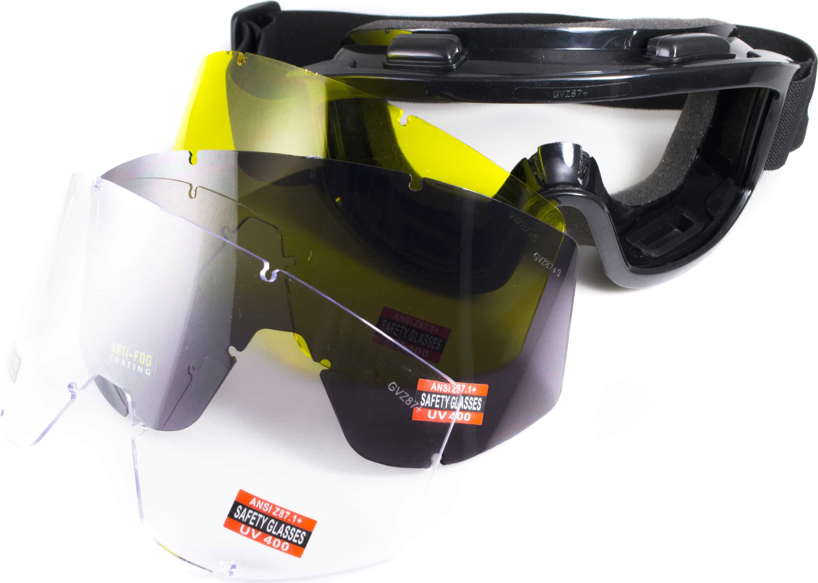 Защитные очки Global Vision Wind-Shield 3 lens KIT Anti-Fog, три сменных линзы — фото 5