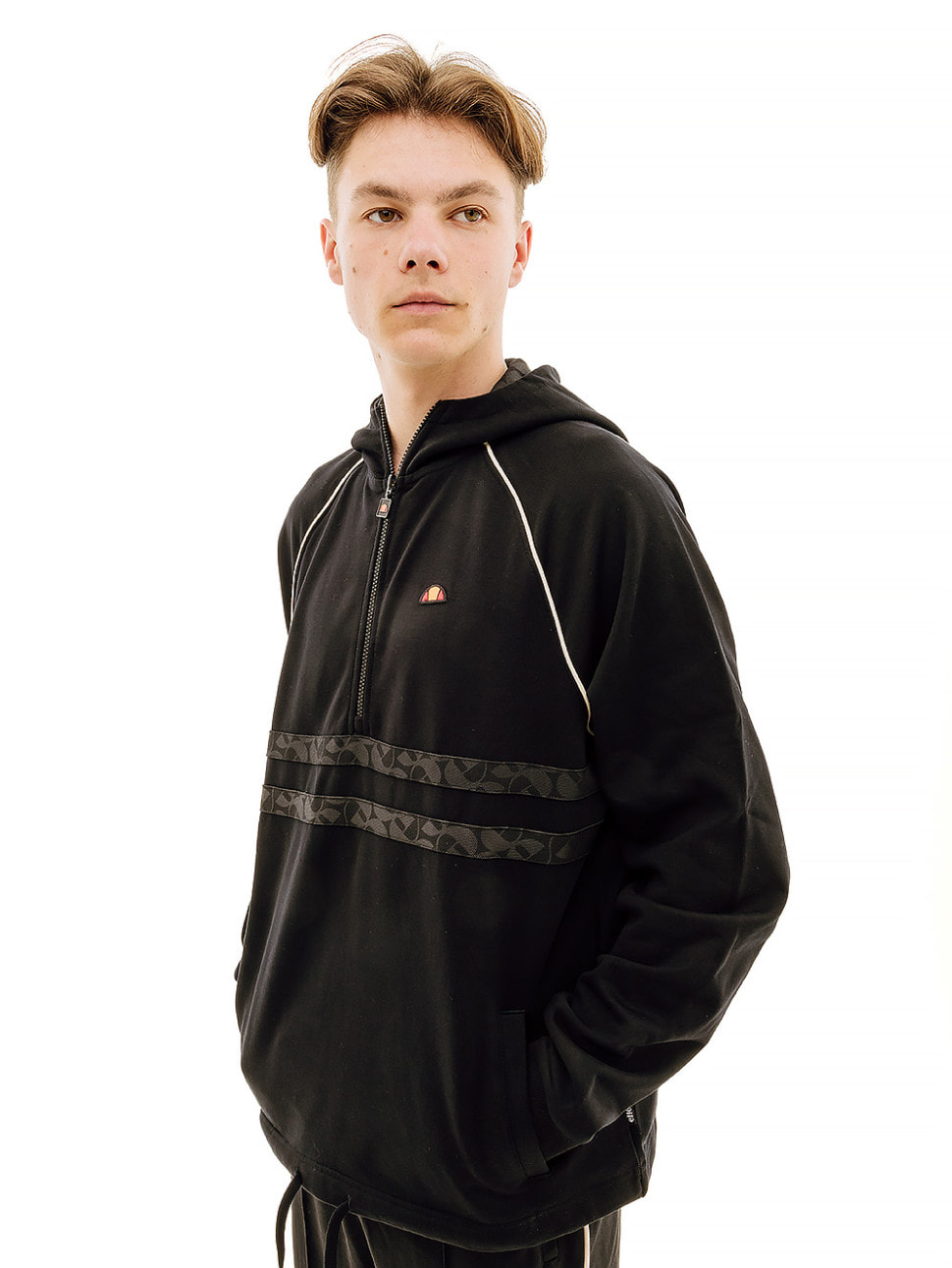 Кофта чоловіча Ellesse 1/4 Zip Top Black (SUT19256-011) — фото 1