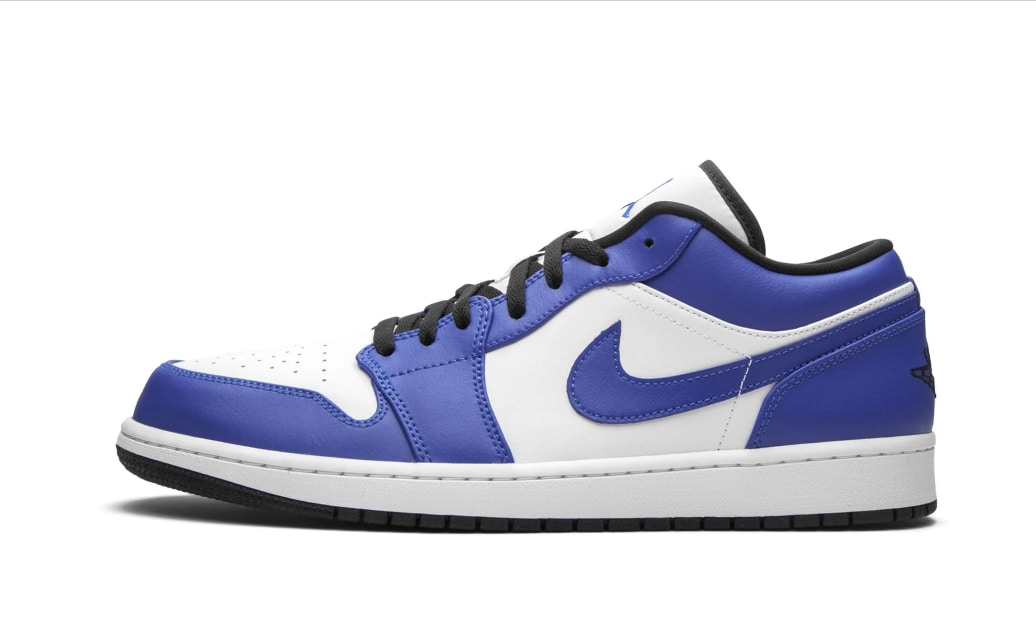 Кросівки Air Jordan 1 Low White/Blue — фото 1