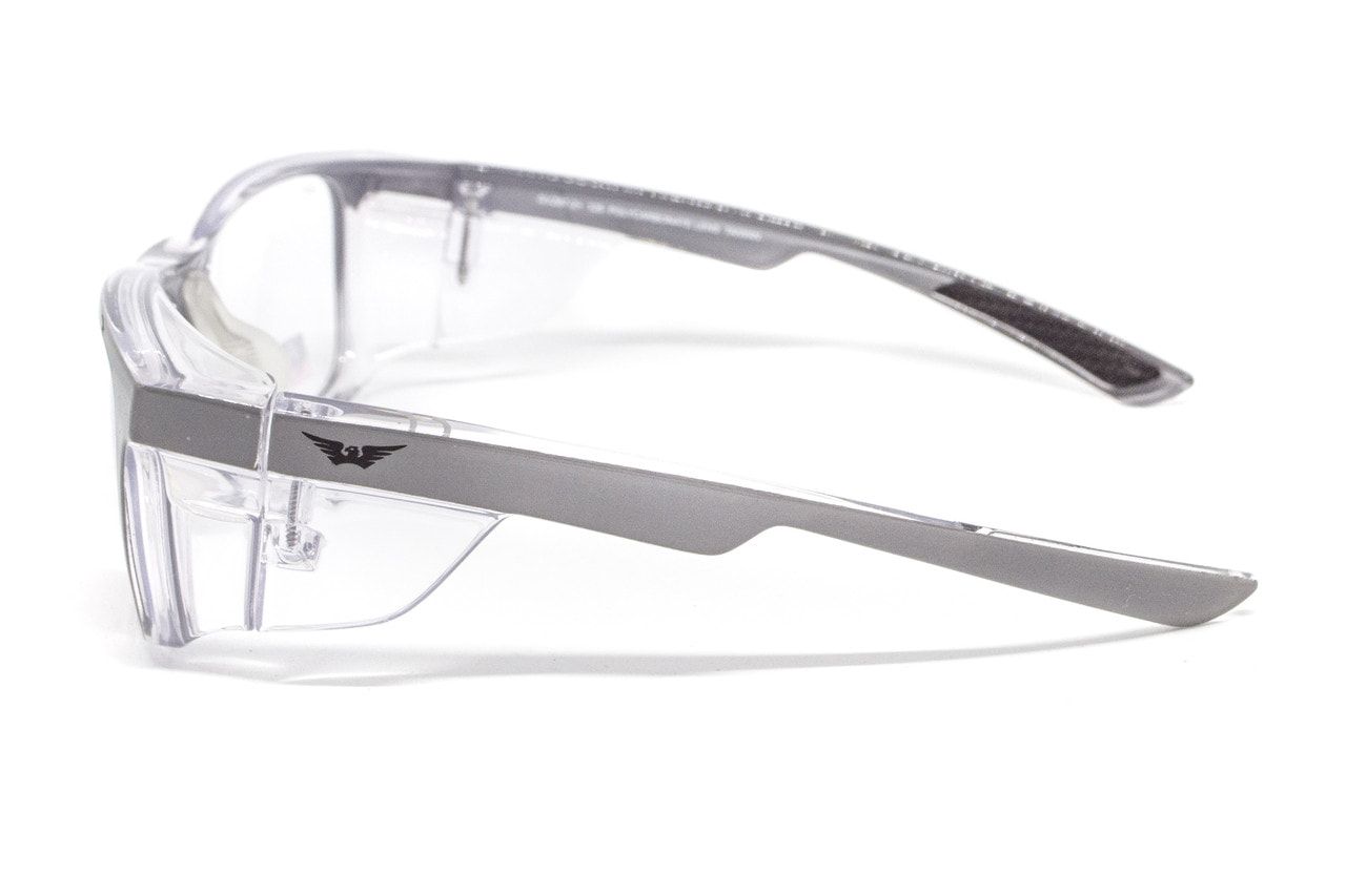 Спортивная оправа под диоптрии Global Vision RX-T Сrystal Gray (rx-able) (clear) прозрачные — фото 4