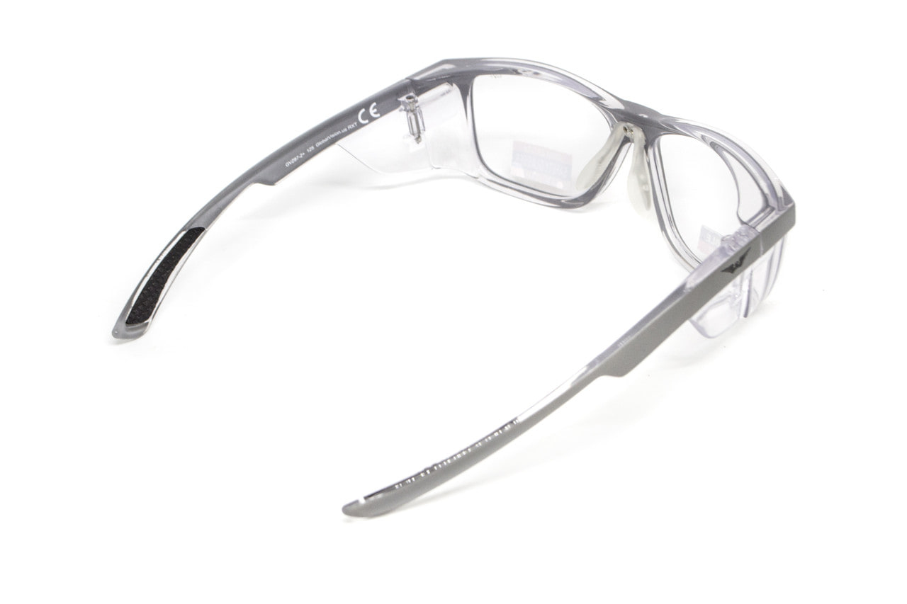 Спортивная оправа под диоптрии Global Vision RX-T Сrystal Gray (rx-able) (clear) прозрачные — фото 5
