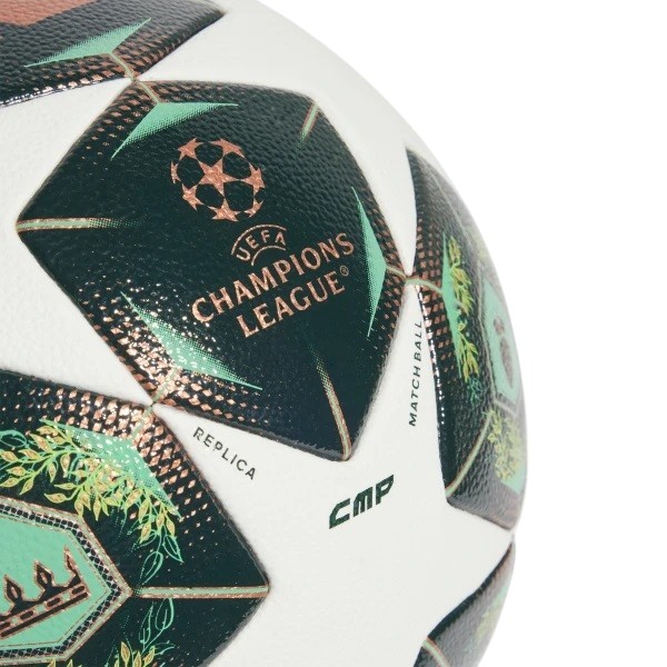 М'яч футбольний UCL COM JH1288 Adidas 5 Зелений — фото 4