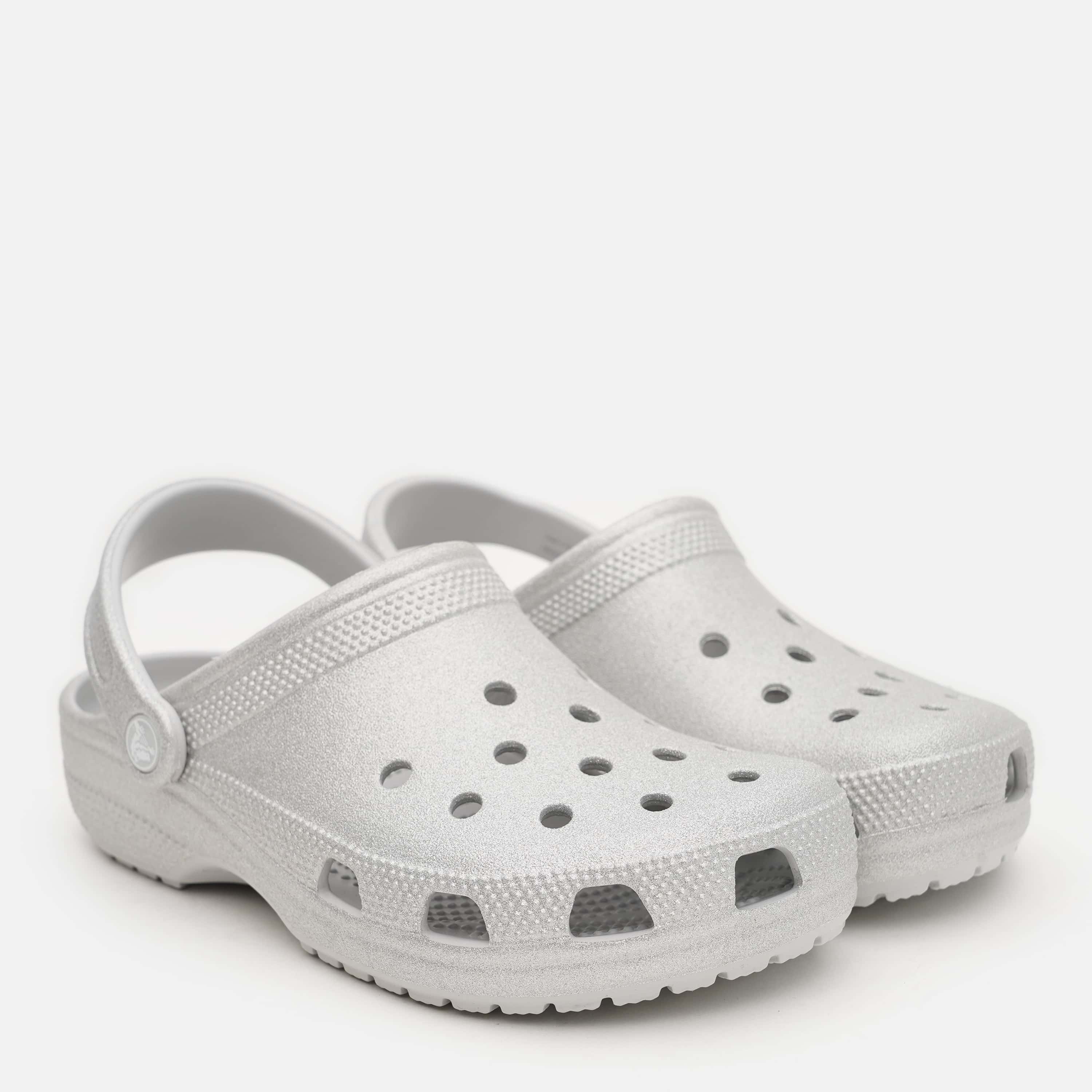 Тапочки унісекс Crocs Classic Glitter Clog Silglt (205942-0IC) — фото 6