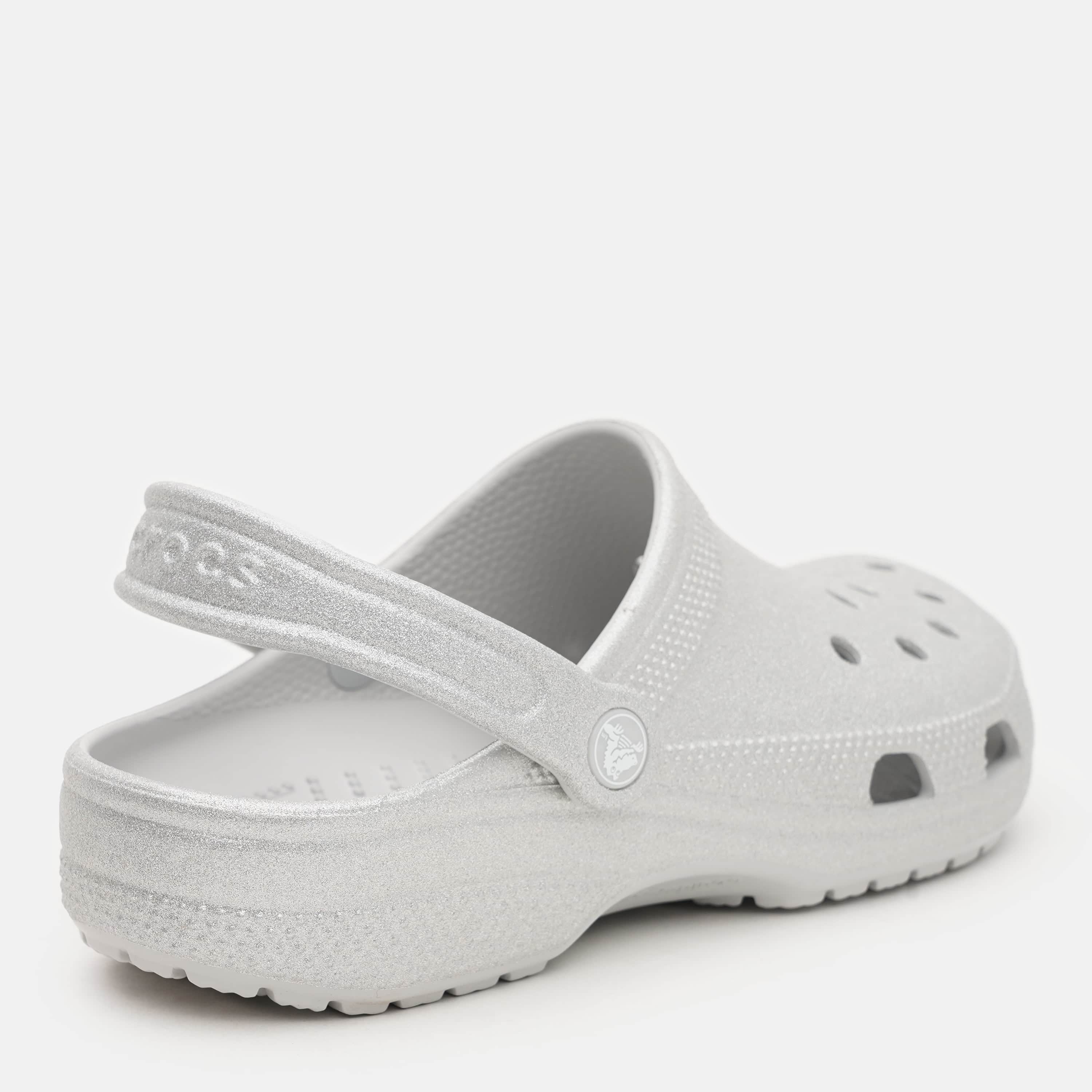 Тапочки унісекс Crocs Classic Glitter Clog Silglt (205942-0IC) — фото 7