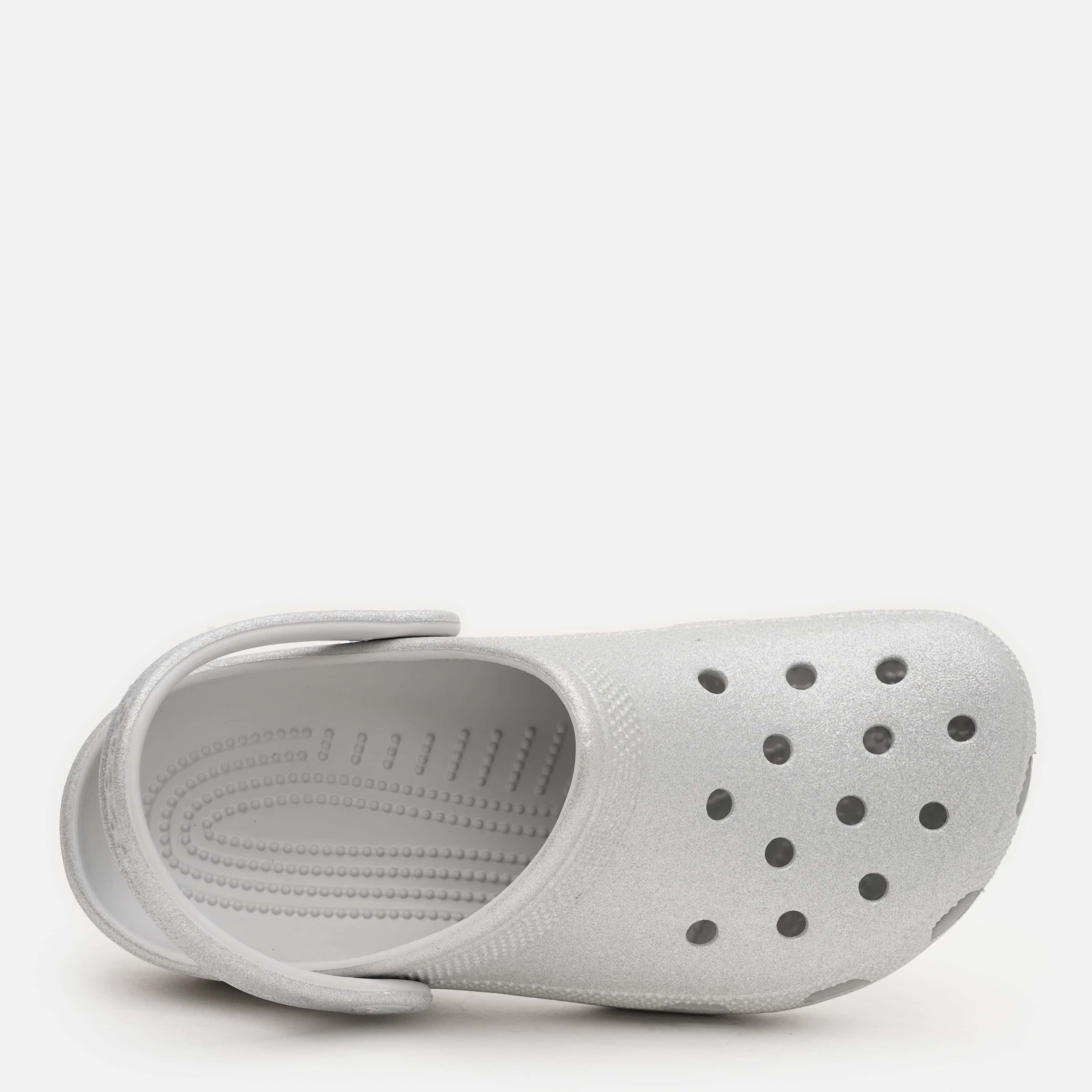 Тапочки унісекс Crocs Classic Glitter Clog Silglt (205942-0IC) — фото 8