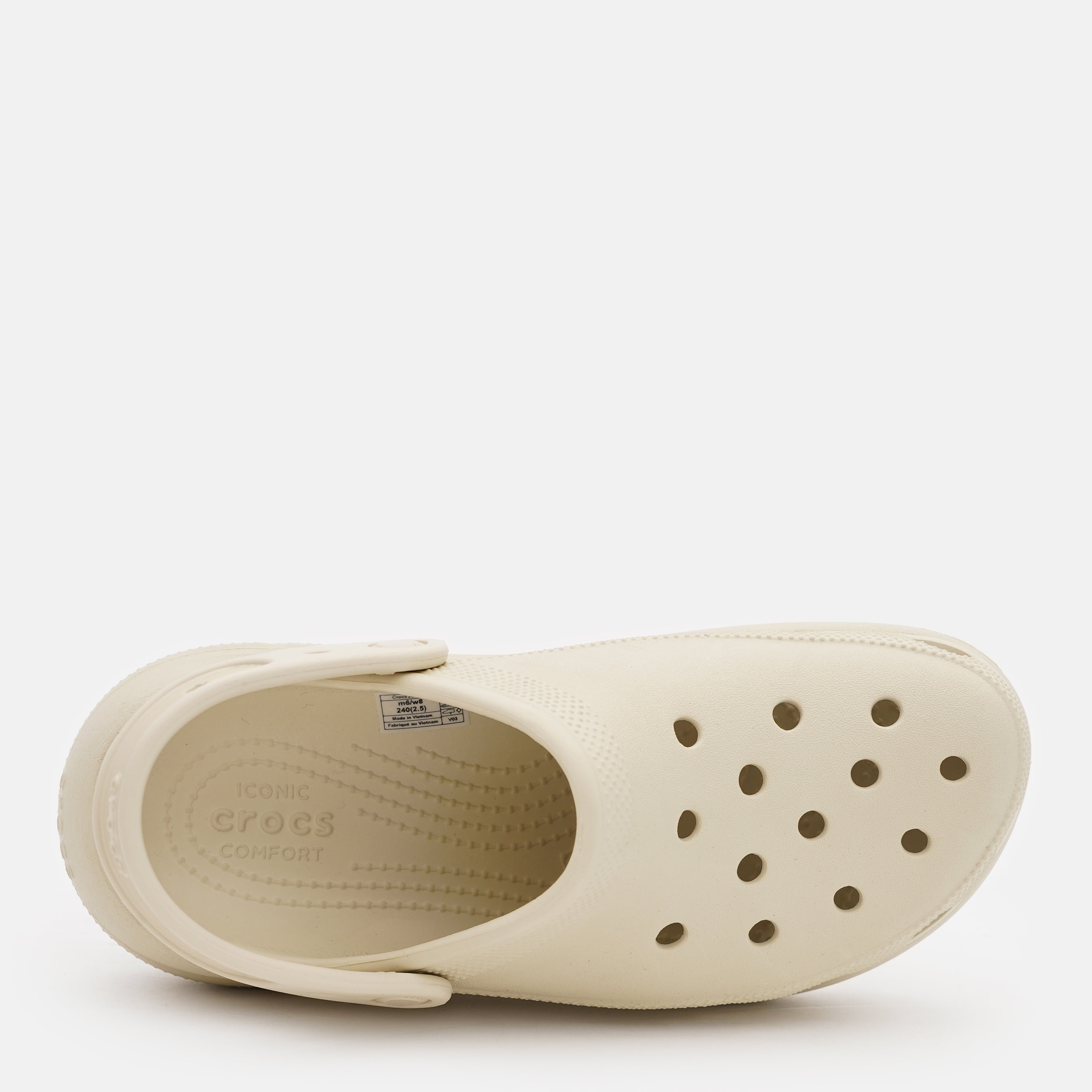 Тапочки унісекс Crocs Crush Clog Bone (207521-2Y2) — фото 9