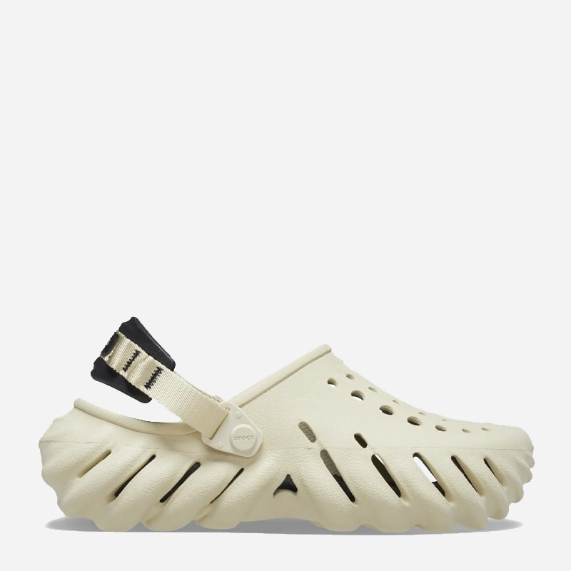 Тапочки унісекс Crocs Echo Clog Bone/Blk (207937-2YJ) — фото 1
