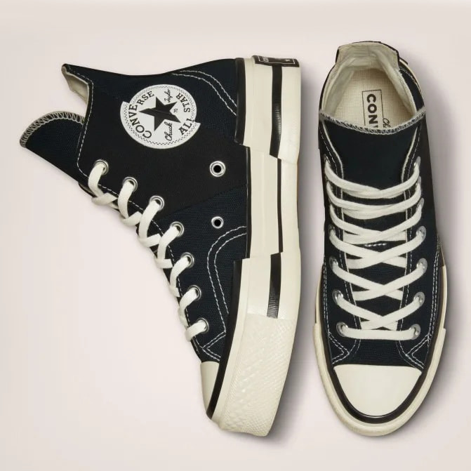 Кеди Converse Chuck Taylor Vintage 70 Plus HI Black Egret — фото 11