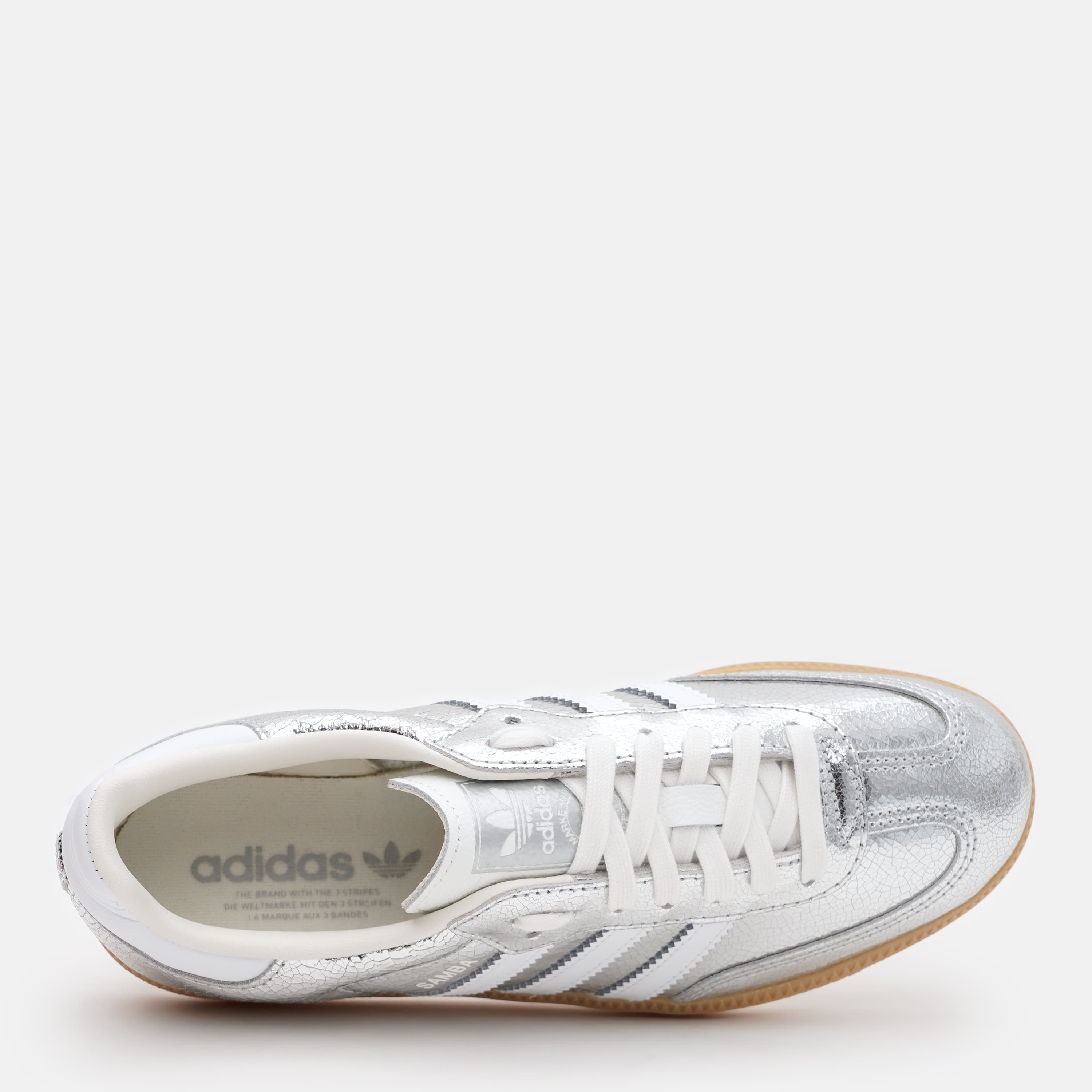 Adidas Wmns Samba OG 'Cracked Metallic Pack - Silver' — фото 8