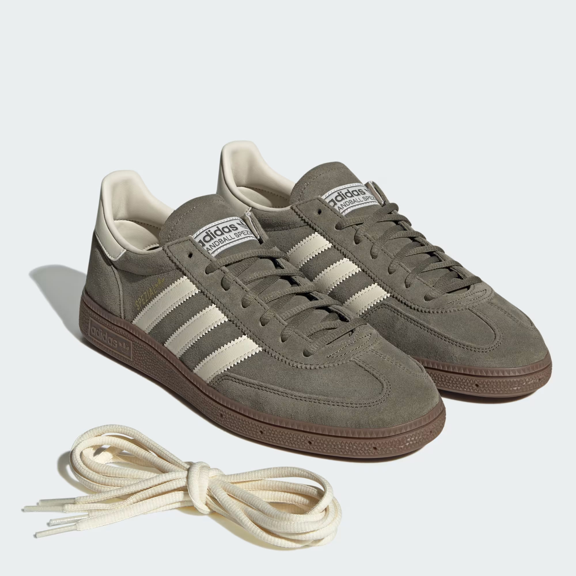 Кросівки Adidas Handball Spezial Olive Strata Cream — фото 9