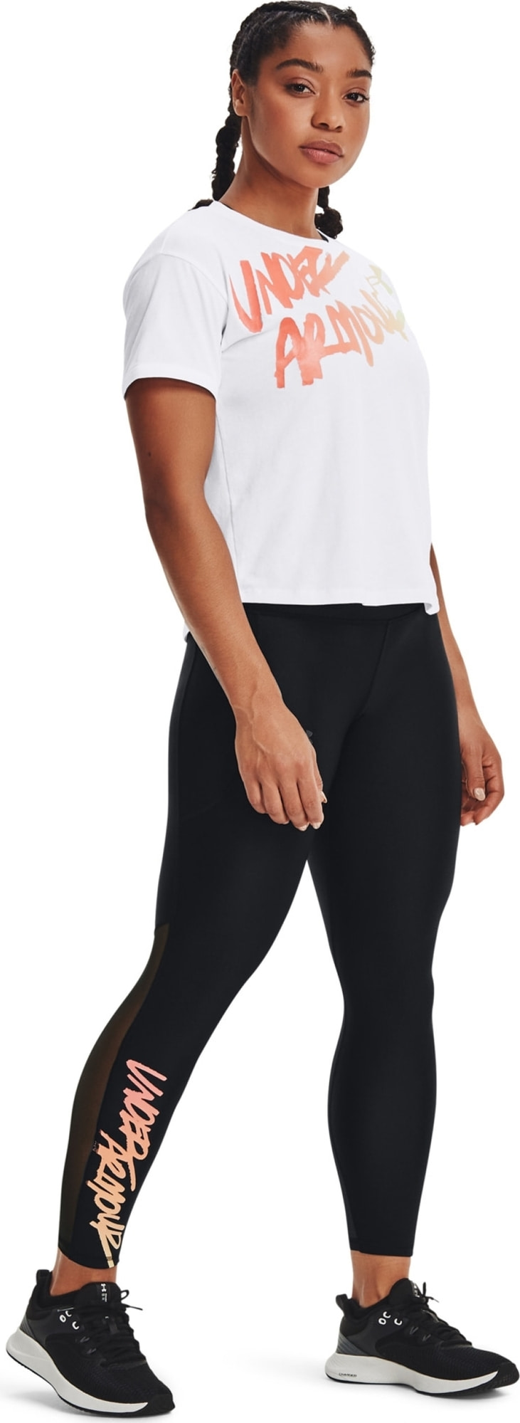 Футболка жіноча Under Armour Live Chroma Graphic Tee White (1366006-100) — фото 4